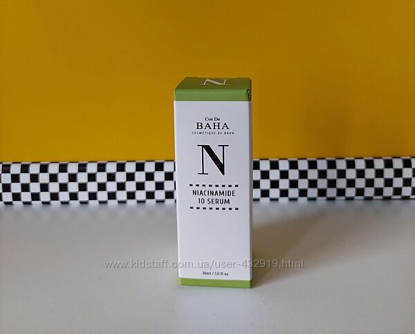 Сиворотка Cos De Baha Niacinamide 10 Serum з ніацинамідом та цинком, 30 мл 