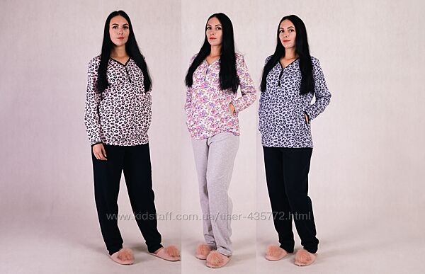 батальні утеплені піжами натуральні 