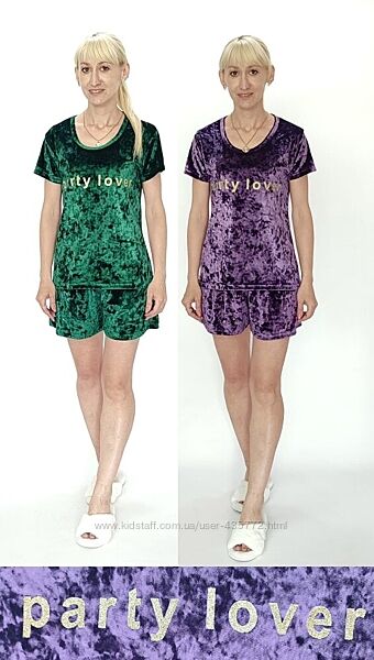 комплект для дома бархат мрамор шорты с футболкой