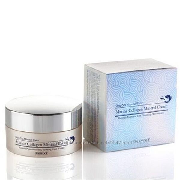 Крем для лица с морским коллагеном Deoproce Marine Collagen Mineral Cream
