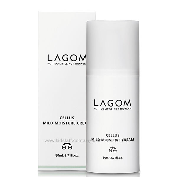 Зволожуючий крем для обличчя LAGOM Cellus Mild Moisture Cream 80мл