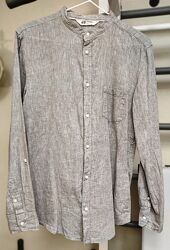 Новая рубашка H&M без бирки, воротник стойка, р 170, 14 лет