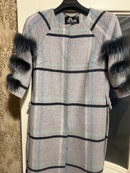 Демісезонне шикарне пальто Vam ексклюзив