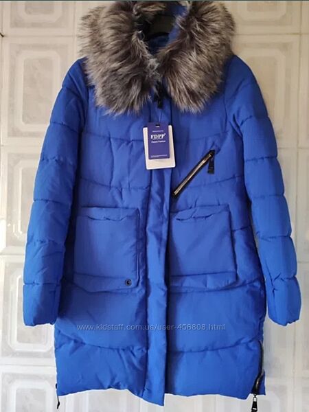 Стильная теплая зимняя женская куртка пальто р М 