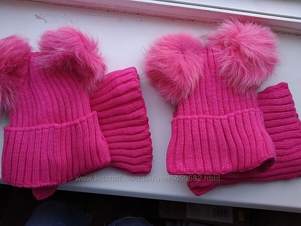 Шапка и хомут - комплектом в наличии, на 7-9 лет примерно 