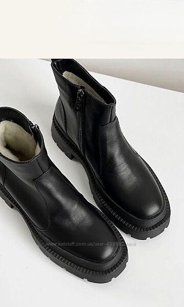 Черевики шкіряні, зима, розмір 40 , нові , в наявності