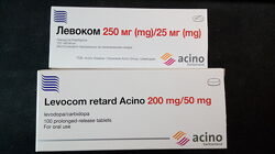 Левоком 250 мг/25 мг 100 таблеток