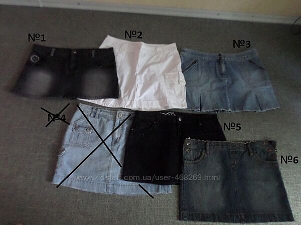 Юбка шорты молодежные джинсовые короткие ПОТ 44-46