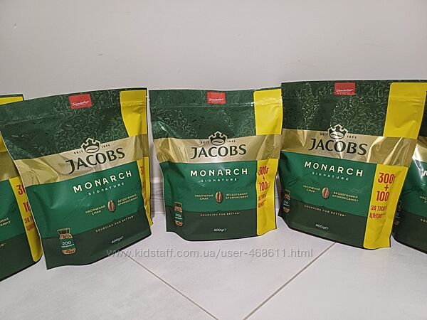 Растворимый кофе Якобз Монарх 400г