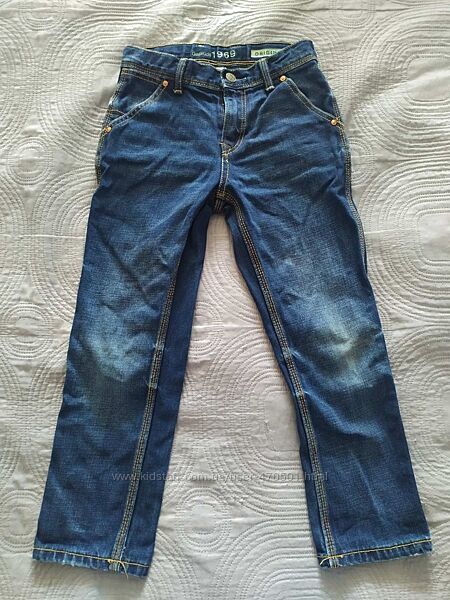 Gap гап гэп плотные джинсы на мальчика 122-128 7 лет  