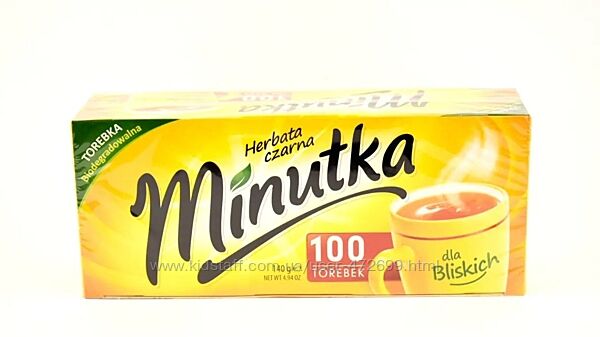 Чай чорний Minutka 100 пакетиків Польща