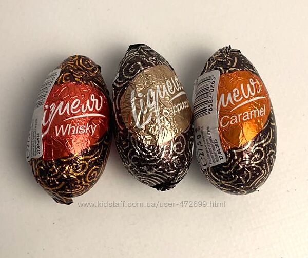 Шоколадне яйце з алкогольною начинкою в асортименті Figaro 27.5 г Польща