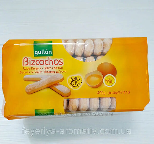 Печиво для тирамісу савоярді Gullon Bizcochos Savoiardi 400 г Італія