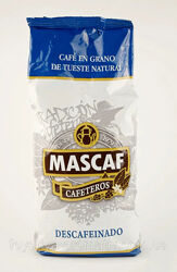 Кава в зернах без кофеїну Mascaf Cafeteros Descafeinado 1 кг Іспанія