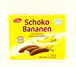 Цукерки бананові Sir Charies Schoko Bananen, 150г Австрія