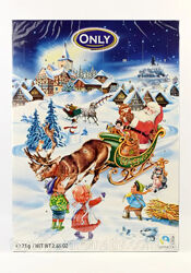 Адвентичний календар новорічний з шоколадом Only 75г Польща