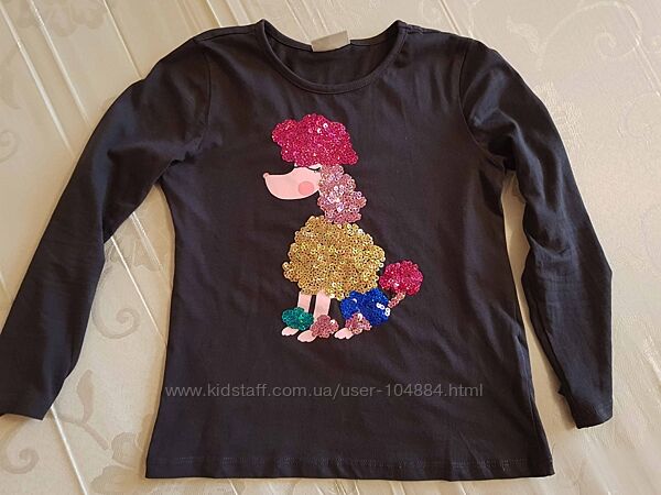 Фирменный реглан с пуделем LC Waikiki, 116-122 см, отличное состояние