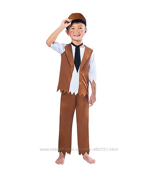 Костюм вікторіанського хлопчика бідняк жебрак 7-8 р, 128 см