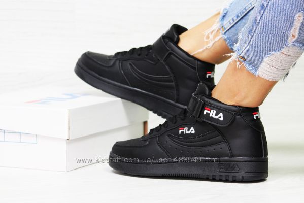 Кроссовки женские высокие Fila FX-100  black