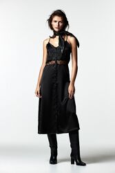 Шикарное сатиновое платье, Zara