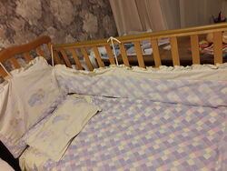 Детская кроватка из бука с аксессуарами