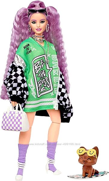 Barbie Extra 18 Барби Экстра 18 с волнистыми лавандовыми волосами