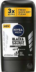 стик дезодорант антиперспирант NIVEA Black & White, 50 мл