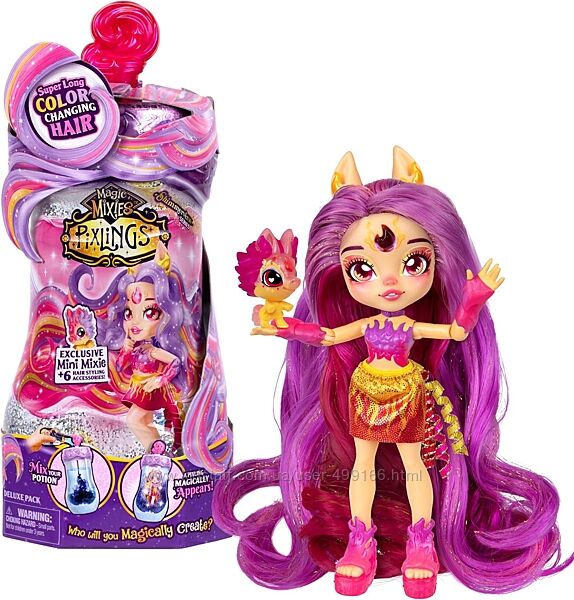 Magic Mixies Pixlings Deluxe Pack, Pippa The Firehorse, Shimmer Reveal, Cre
