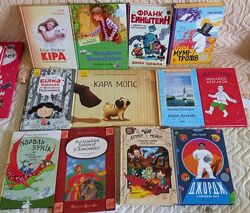 Книги дитячі від 6 до 14 років мова українська в гарному стані.  