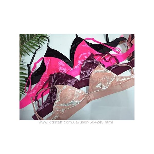 Бархатный браллет  без косточек  от Pink Victorias Secret