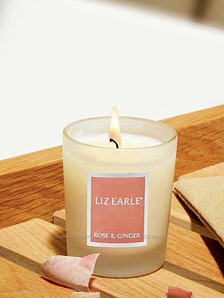 Liz earle rose & ginger botanical candle