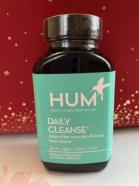 Hum nutrition daily cleanse комплекс для очищення шкіри і тіла, 60 капсул 
