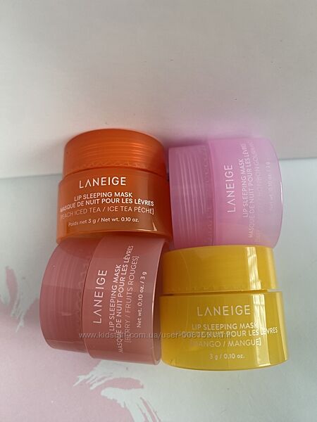 Нічна маска для губ, бальзам laneige, 3g
