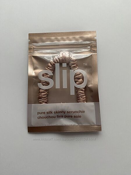 Оригінал резинка для волосся люкс slip silk skinny відтінок rose gold