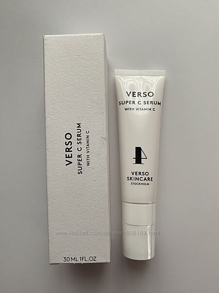 Потужна сироватка з вітаміном с verso super c serum швеція