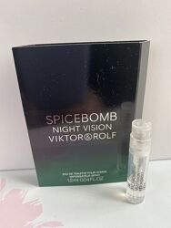 Viktor & rolf spicebomb night vision edt. пробник 1,2мл оригінал