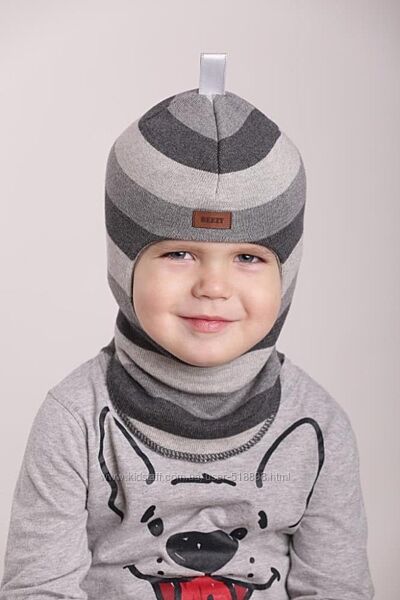 Детская шапка шлем для мальчика демисезон  Beezy  