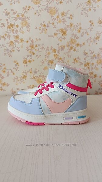 Тепленькі хайтопи, кросівки для дівчинки ТОМ. М р.21,23,24