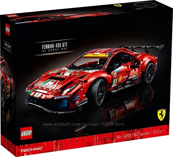 Lego Technic 42125 Ferrari 488 GTE &acuteAF Corse 51