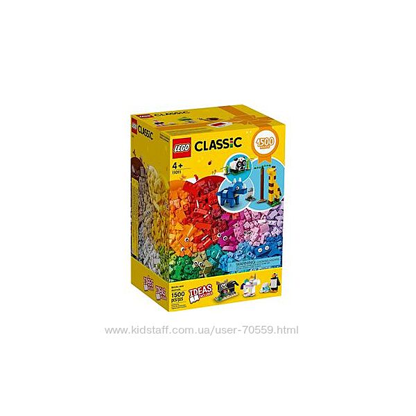 Lego Classic 11011 Кубики и зверюшки 
