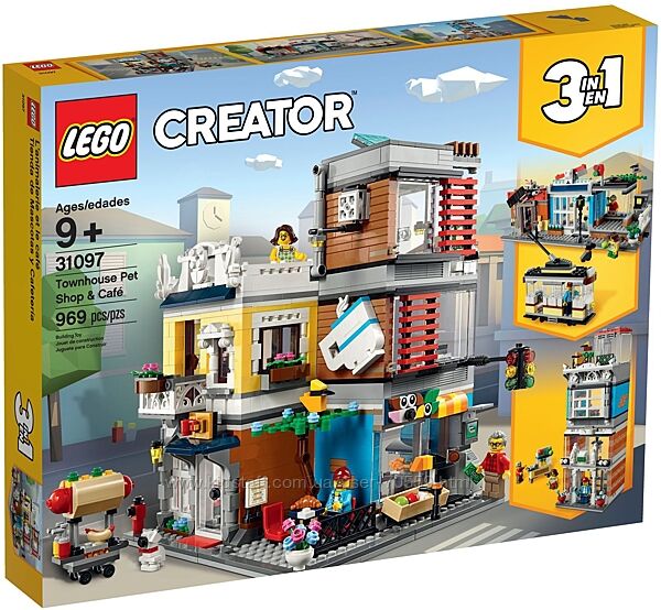 Lego Creator 31097 Зоомагазин и кафе в центре города