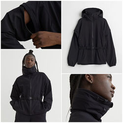 Куртка-жилет жіноча H&M, колір чорний вітрівка вітровка