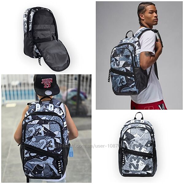 Рюкзак NIKE JORDAN, колір сірий оригінал