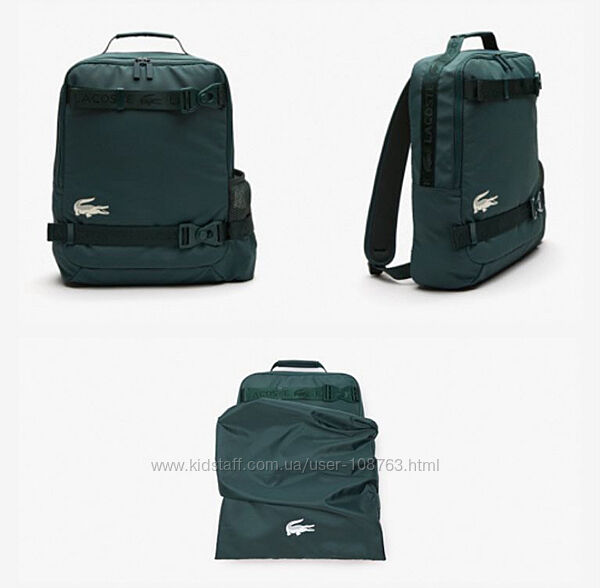 В НАЯВНОСТІ. Рюкзак Lacoste, колір зелений оригінал лакост