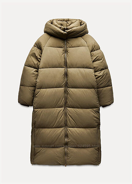 Теплий жіночий пуховик zara р S  36
