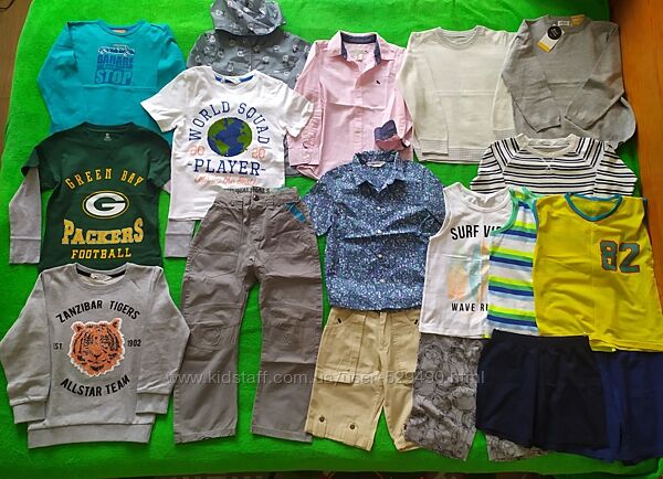 Рубашки, регланы, свитерах, брюки, шорты, футболки на 6-8 лет 