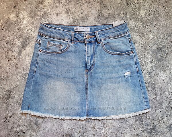Джинсова спідниця Zara, джинсова спідничка для дівчинки, джинсовая юбка