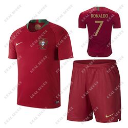Детская футбольная форма Сборной Португалии ЧМ 2018, Роналдо 7. Основная