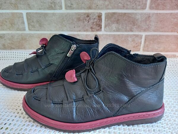 кожанные ботинки 37-38р