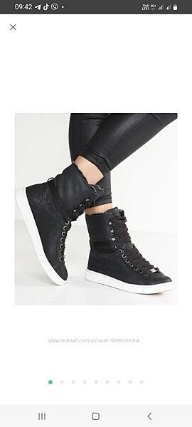 зимовi шкiрянi кеди черевики ugg starlyn 100 оригiнал цигейка